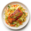 salmon miso lo mein