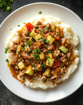 turkey zucchini picadillo