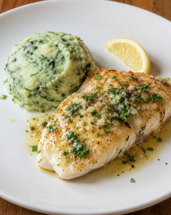 lemon butter fish and mash