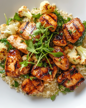 spiced cous cous with chicken