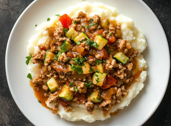 turkey zucchini picadillo