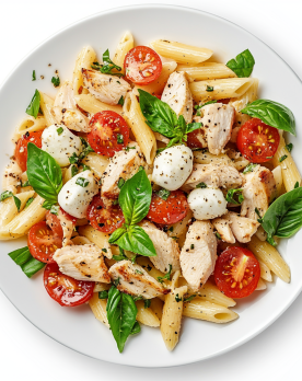 chicken basil pasta salad