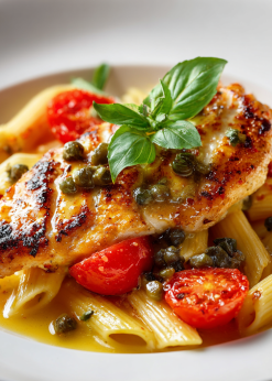chicken piccata penne