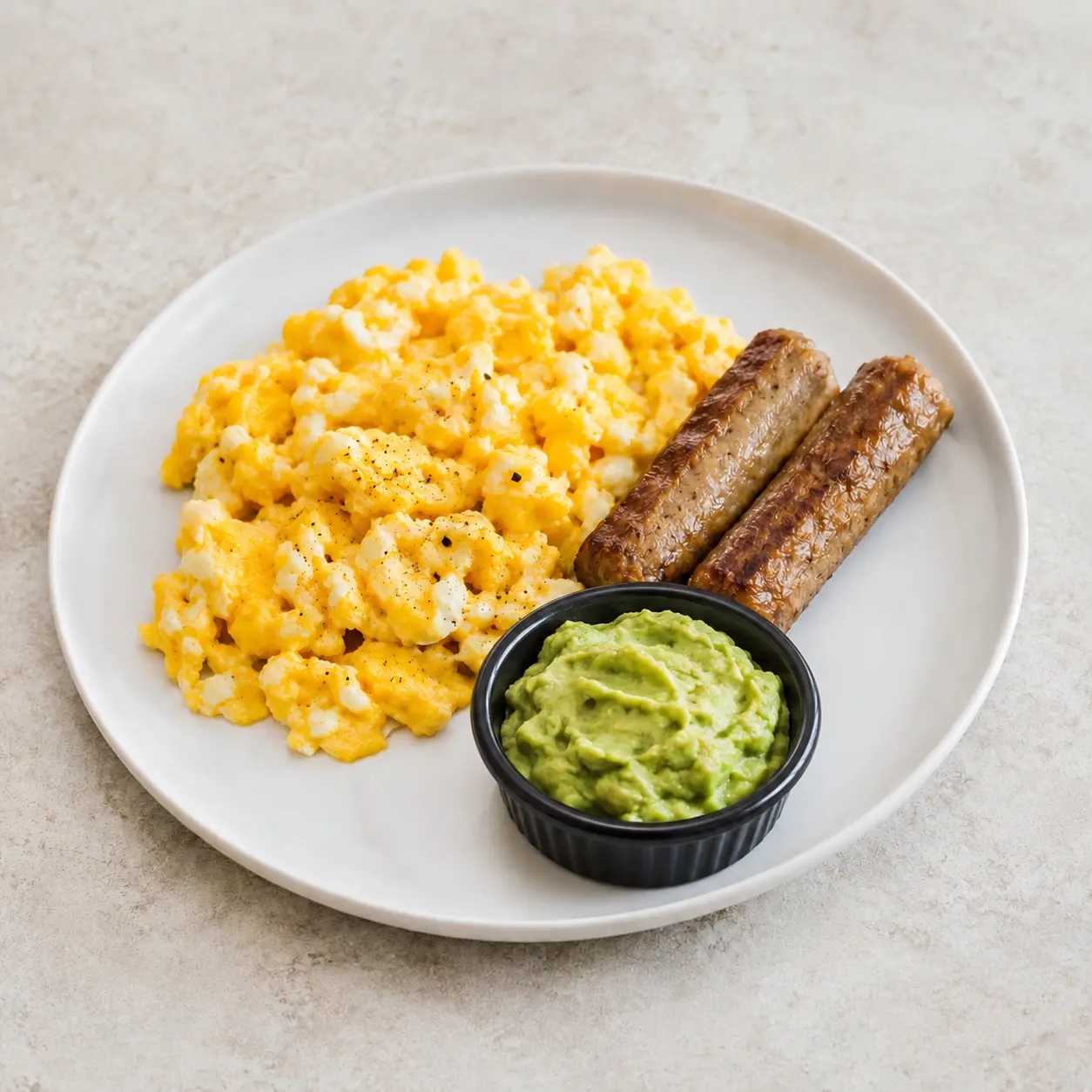 Scrambled Eggs, Sausage & Avocado Mash — approved THKM catalog image