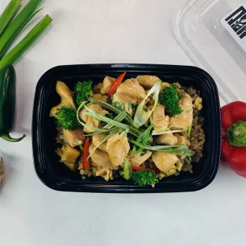 Bourbon Chicken with Brown Rice Bourbon Chicken with Brown Rice