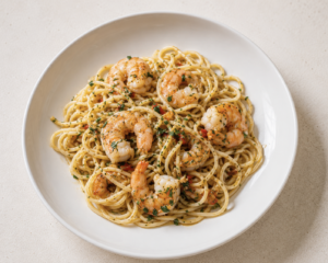Shrimp Scampi Linguini