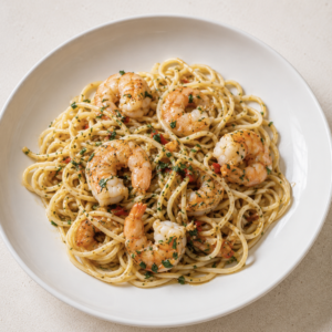 Shrimp Scampi Linguini