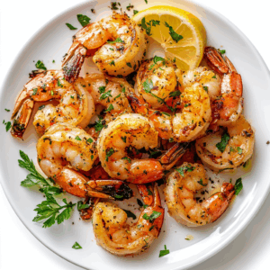 Pan Fried Garlic Shrimp
