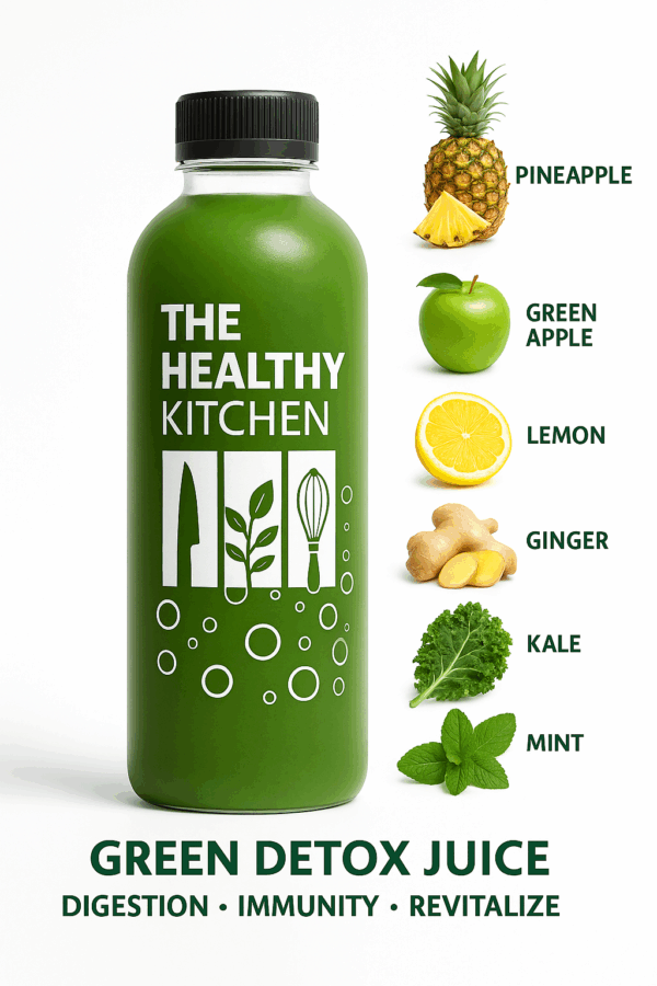 Zesty Greens Pineapple Ginger Juice Ingredients