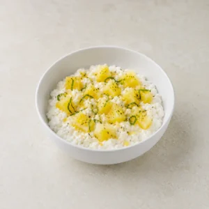 Cottage Cheese, Pineapple & Mint Bowl