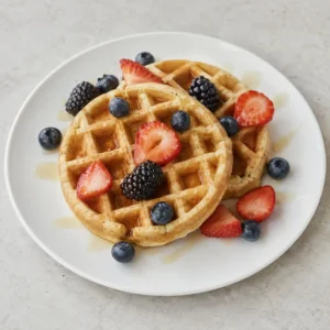 Protein Waffles & Fresh Berries