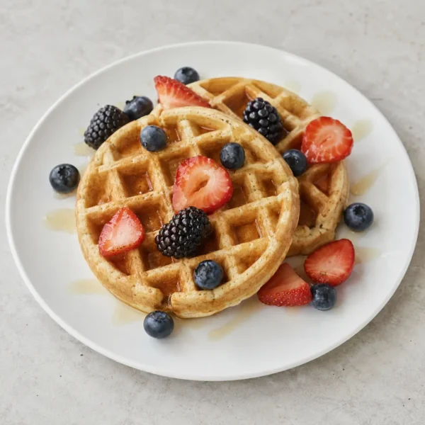 Protein Waffles & Fresh Berries