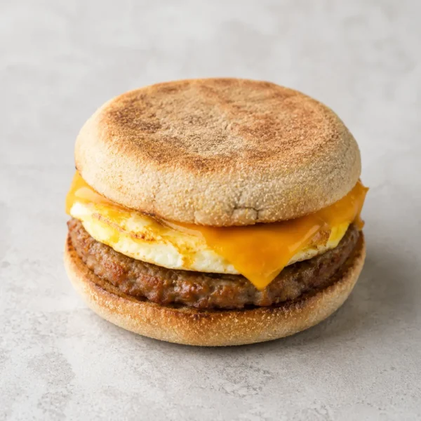 Sausage, Egg & Cheddar English Muffin