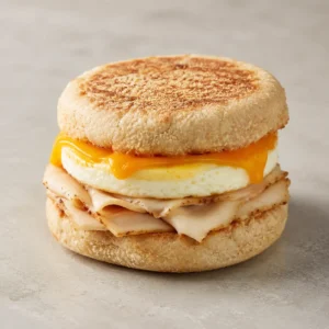 Turkey, Egg & Cheddar English Muffin