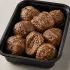Angus Beef Meatballs in a black meal-prep container.
