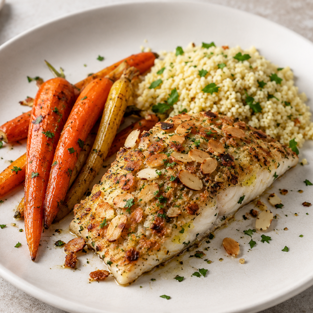 almond crusted fish with couscous 125dbf59