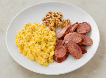 scrambled eggs kielbasa walnuts 248c8156