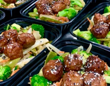 Sesame Chicken Meatball Stir-fry