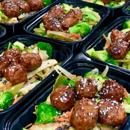 Sesame Chicken Meatball Stir-fry
