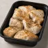 Wild Caught White Fish in a black meal-prep container.