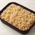 Organic Brown Rice in a black meal-prep container.