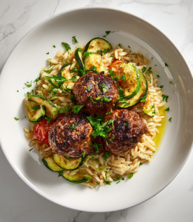 angus beef meatballs zucchini orzo d3c03c62