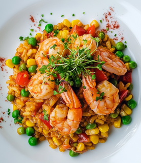 peruvian shrimp paella d3440631