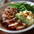 Pork Tenderloin Family Bundle platter with pork tenderloin, mashed potatoes, and green beans