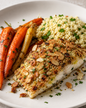 almond crusted fish with couscous e0f54ad9