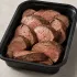 Lean Beef Tenderloin in a black meal-prep container.