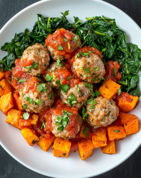 turkey meatballs with sweet potato f6032081